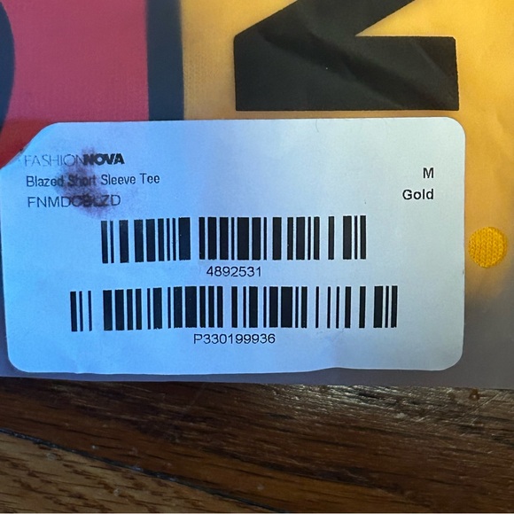 Yellow ‘Blazed’ Graphic Tee - Picture 6 of 6